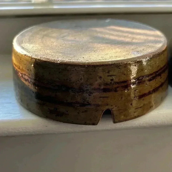 OTAGIRI Japanese Hand painted stoneware roadrunner ashtrays (2), mid-century MCM - Picture 6 of 10